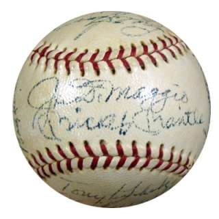 NY Yankees Autographed Signed AL Cronin Baseball Mantle DiMaggio PSA 