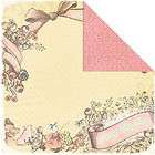 LULLABY GIRL BANNER 12x12 scrapbooking 2 SIDED paper  