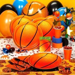  Basketball Fan Birthday Deluxe Party Pack for 8 & 8 Favor 