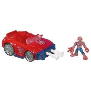  Super Hero Squad Spider Man Spider Racer Vehicle with Spider Man 