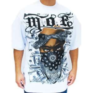 MOE Tupac 2 Pac White T Shirt, 4XL 