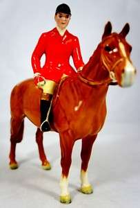 RARE BESWICK HUNTSMAN ON RARE CHESTNUT HORSE 1501 !!!  