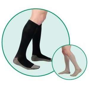 Ribbed dress sock for men, Knee, Full Foot, 30 40mmHg, Lenght Regular 