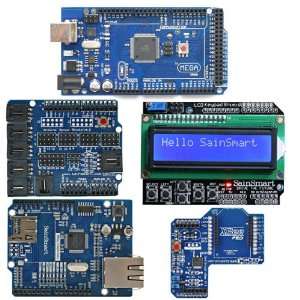 Arduino MEGA, ATmega2560 + SainSmart Sensor Shield V4 + SainSmart XBee 