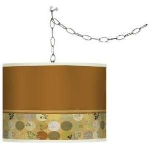  Swag Style Wispy Shade Plug In Chandelier