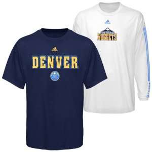  adidas Denver Nuggets Navy Blue White 3 In 1 T shirt Combo 