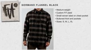 FIT BIKE GERMANO FLANNEL BLACK SMALL T SHIRT S&M S BMX  