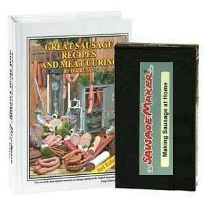  Great Sausage Recipe Book & Making Sausage at Home (VHS 
