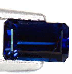 21ct UNHEATED Dynamic Emerald Intense Blue Sapphire  
