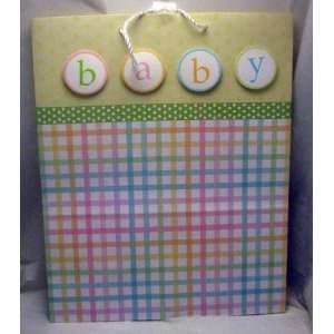   Bags EGB3529 Pastel Colors Baby Plaid X Large Gift Bag Everything