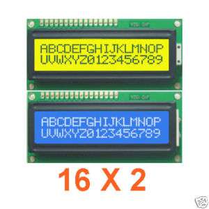 Character LCD Module / LCM  JHD 162 A Y/YG or B/W 16X2  