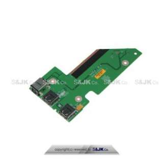 Dell Studio 1735 1736 1737 DC Power Jack USB Board NU327 CN 0NU327 
