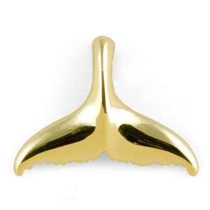  Wyland Whale Tail Pendant in 14K Yellow Gold   Medium 