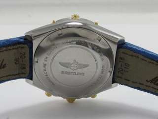 Breitling Chronomat 18k Gold Steel Automatic Chronograph Mens B13048 