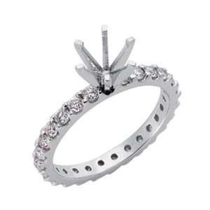  S. Kashi and Sons EN3519 7PL Eternity Engagement Ring 