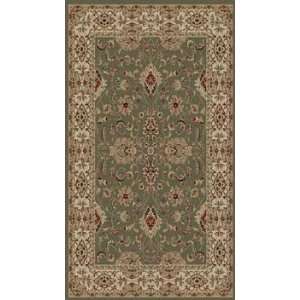  828 Rhine RH01Green Traditional 710 x 1010 Area Rug 