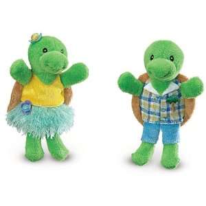  Turtle Puppet Island Finger Puppets Set of 2: Toys & Games