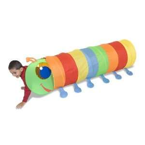   Melissa & Doug 6201 Happy Giddy Play Tunnel + Free Gift: Toys & Games