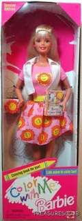 SE COLOR WITH ME BARBIE DOLL #19047 NRFB MINT COND 1997  