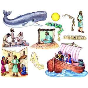  Jonah and the Whale Felt Figures for Flannel Board Bible 