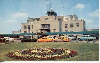 1950s CARS MEMPHIS TENNESSEE MUNICIPAL AIRPORT TAXI  