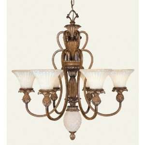  Livex 8456 57 Savannah Chandelier Venetian Patina