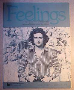 1975 Feelings sheet music • Morris Albert  