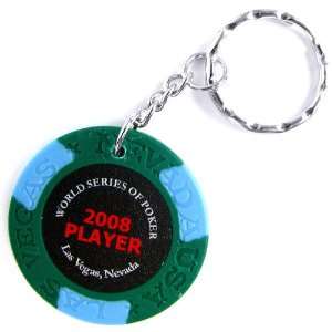  2008 WSOP Player Green Key Chain Collectible Item: Sports 