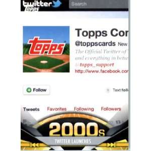  2011 Topps American Pie Card #190 Twitter Launches 