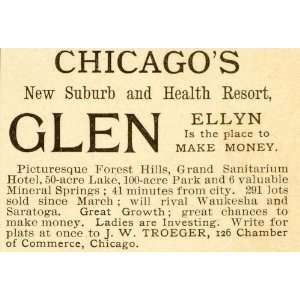 Chicago Chamber Commerce Glen Ellyn Illinois J. W. Troeger Waukesha WI 