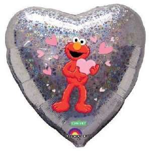    Love Balloons   18 Elmo Love Hearts Holographic: Toys & Games