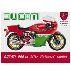  Ducati 900cc metal Sign: Home & Kitchen