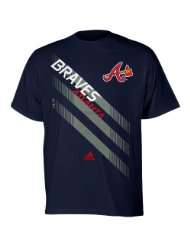 MLB adidas Atlanta Braves Youth Series Opener T Shirt   Navy Blue