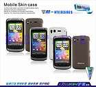 Black Hard Armour Case Screen Protector fr HTC Desire S  