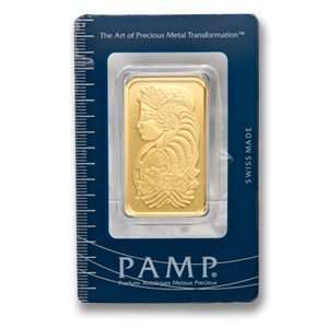  1 oz Pamp Suisse Gold Bar .9999 Fine (In Assay 