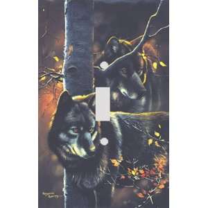  Night Wolves Decorative Switchplate Cover: Home 