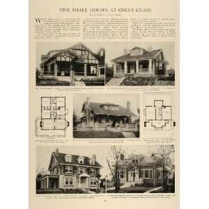  1906 Article Chevy Chase Houses Bevin Albert Schneider 