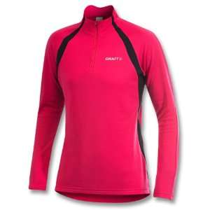Womens Brushed Thermal Cycling Jersey   Russian rose / black, XS 