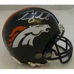 Tim Tebow Autographed Denver Broncos Mini Helmet: Sports 