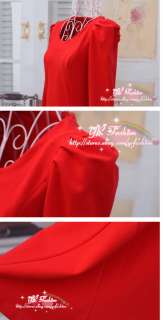 yrfashion Korea Fashion Women 2011 Ladylike Puff Shoulder Slim Red 
