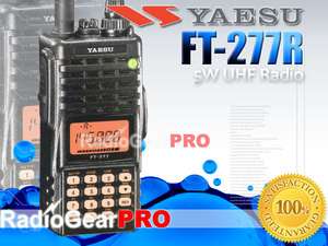 Yaesu FT 277R 5W 400 480Mhz handheld portable UHF ham radio 