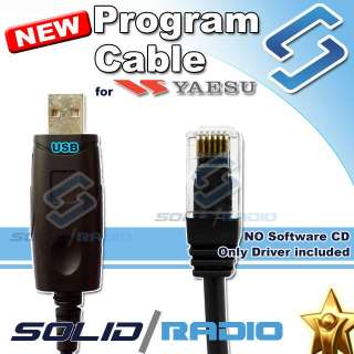 This is a brand new USB programming cable for Yaesu radio. USB drivers 