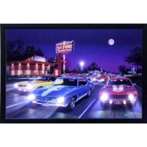    LED 24 Inch x 36 Inch Picture Woodward Avenue