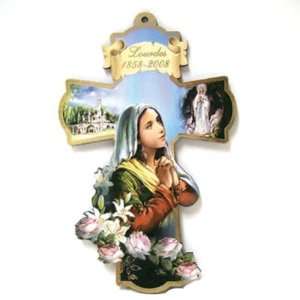  Our Lady of Lourdes Wall Cross   8.25 (SFI CX52BN)