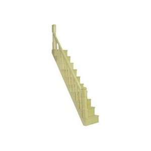   : Dollhouse Miniature Unfinished Wood Simple Stair Kit: Toys & Games