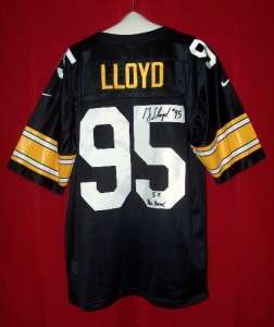   #95 signed inscribed 5X Pro Bowl Pittsburgh Steelers jersey  