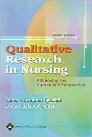 Qualitative Research in Nursing Advancing the Human Perspective 