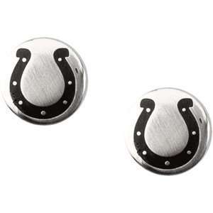    Stainless Steel Indianapolis Colts Logo Stud Earrings Jewelry