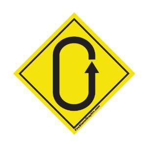 Oval Track Circle Track Racing Road Traffic Sign Repositionable Wall 