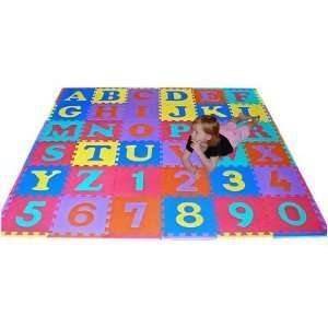  We Sell Mats 36 Sq Ft Alphabet and Number Floor Mat: Baby